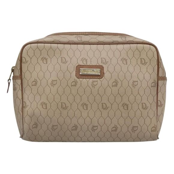 Dior Beige Canvas Clutch Bag (Pre-Owned) - Picture 1 of 16